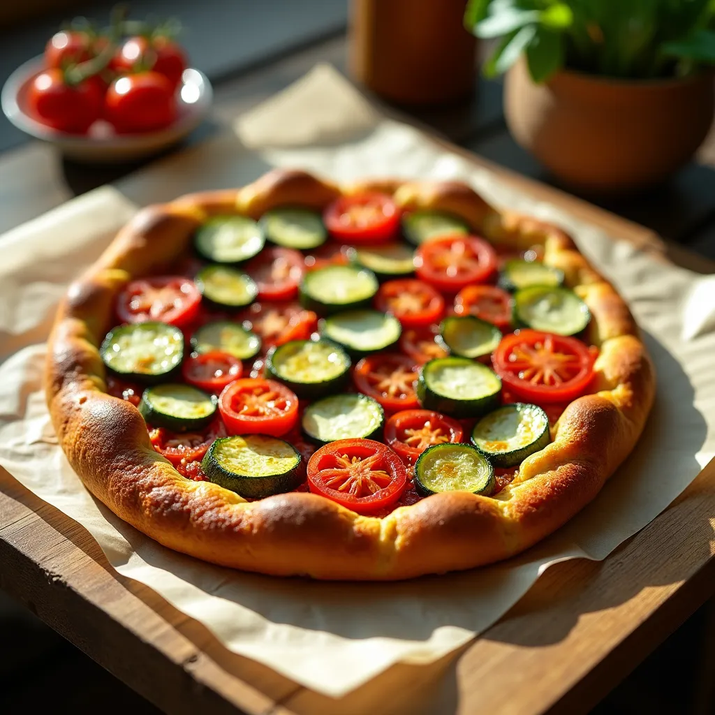 Tarte rustique aux légumes d’été
