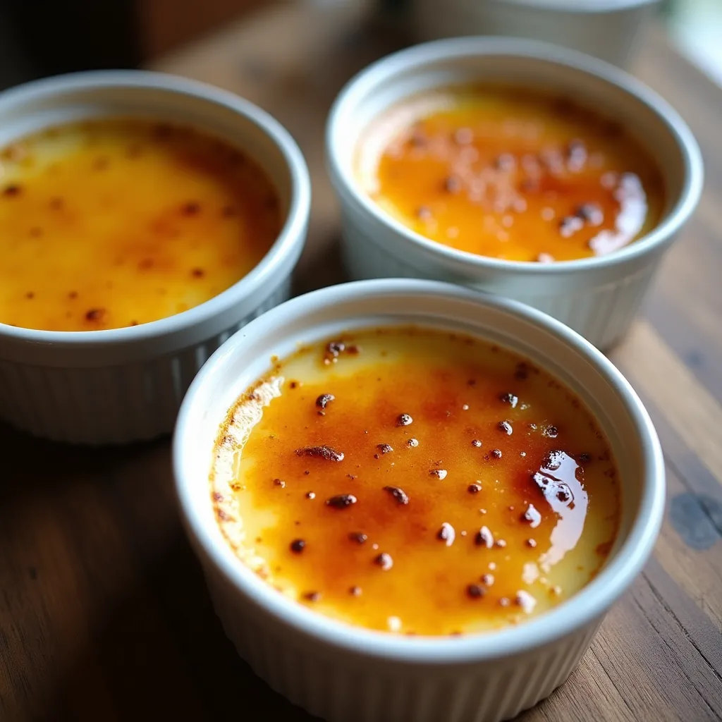 Crème brûlée à la vanille de Madagascar